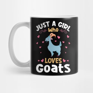 Just a Girl who Loves Goats Gift Mug